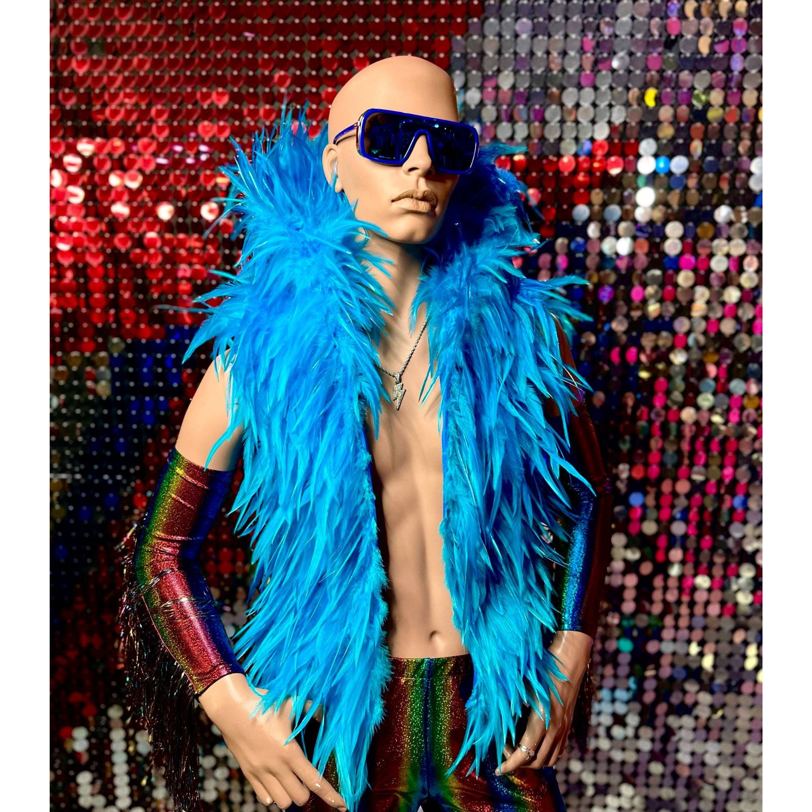Feather vest sale