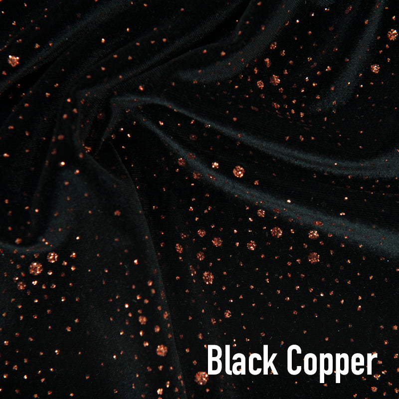 The Bianca Jumpsuit in Black Cerise Stardust Glitter