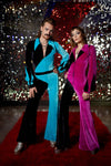 The Bonnie Jumpsuit Aqua/Black