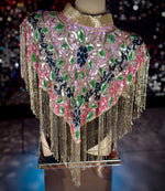 Hand beaded cape