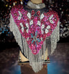 Hand beaded cape