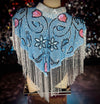 Hand beaded cape