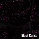 The Bianca Jumpsuit in Black Cerise Stardust Glitter