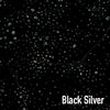 The Madeleine Jumpsuit in Black/Silver Stardust Glitter